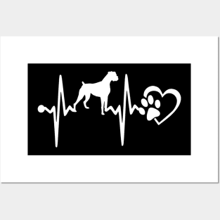 Boxer Dog Heartbeat Posters and Art